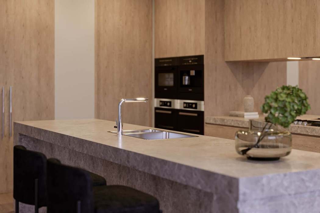 Kitchen island, tap detail
