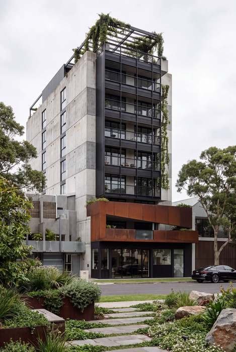 Building facade, street view